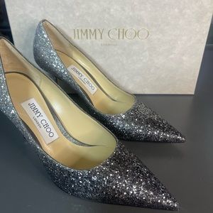 JIMMY CHOO- Love 85| VXB| ANTHRACITE / SILVER